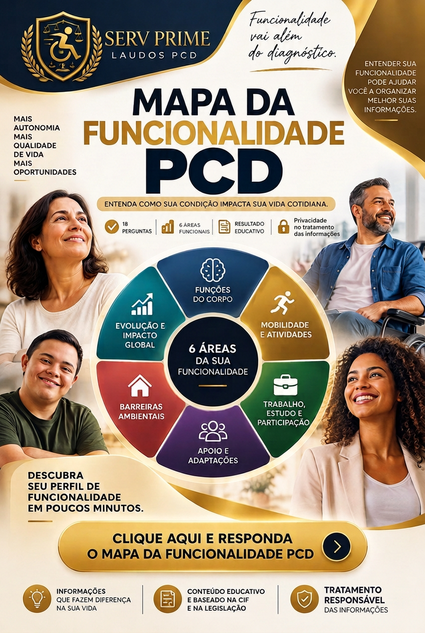 Arte oficial do Mapa da Funcionalidade PCD da Serv Prime