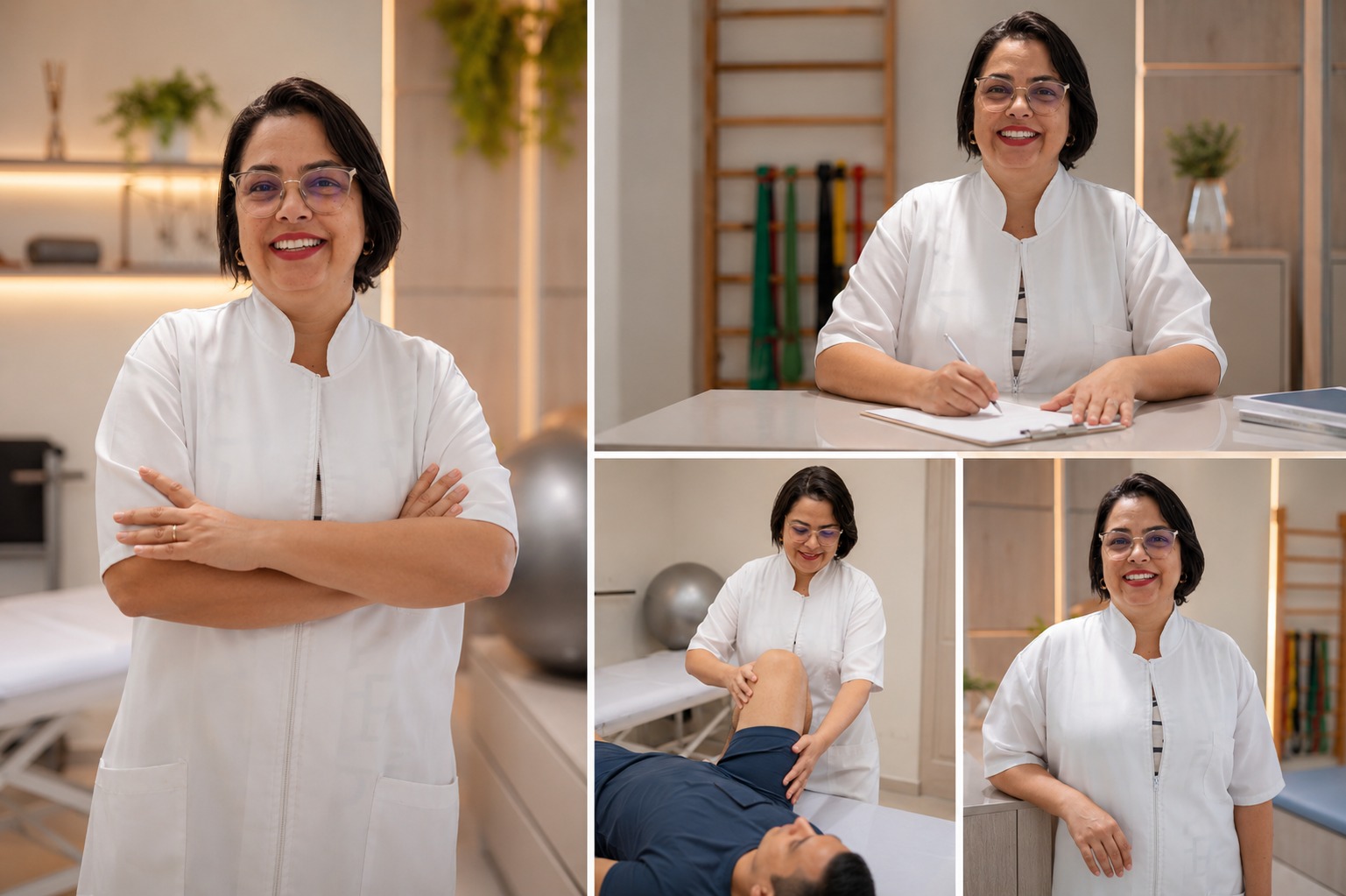 Profissional fisioterapeuta Serv Prime em atendimento clínico humanizado